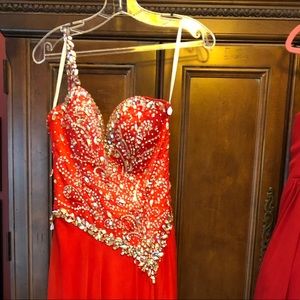 Red prom dress